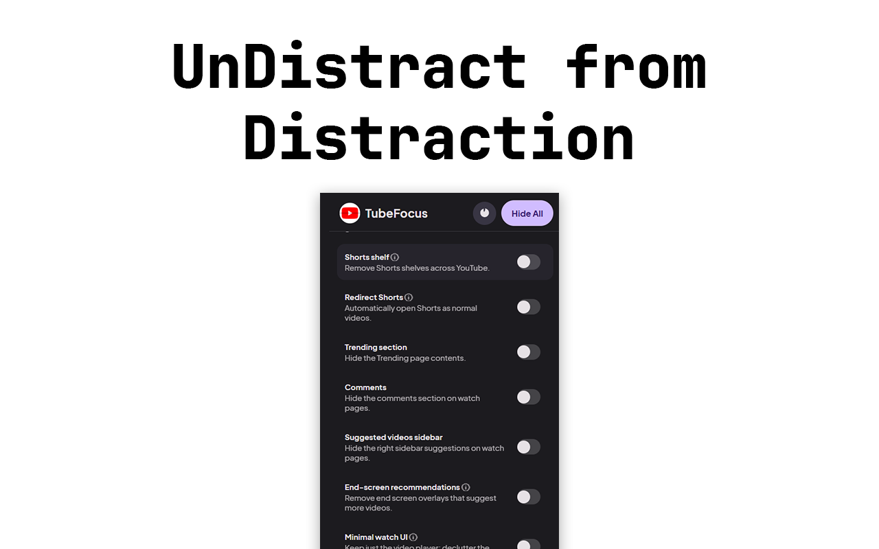 TubeFocus screenshot 2