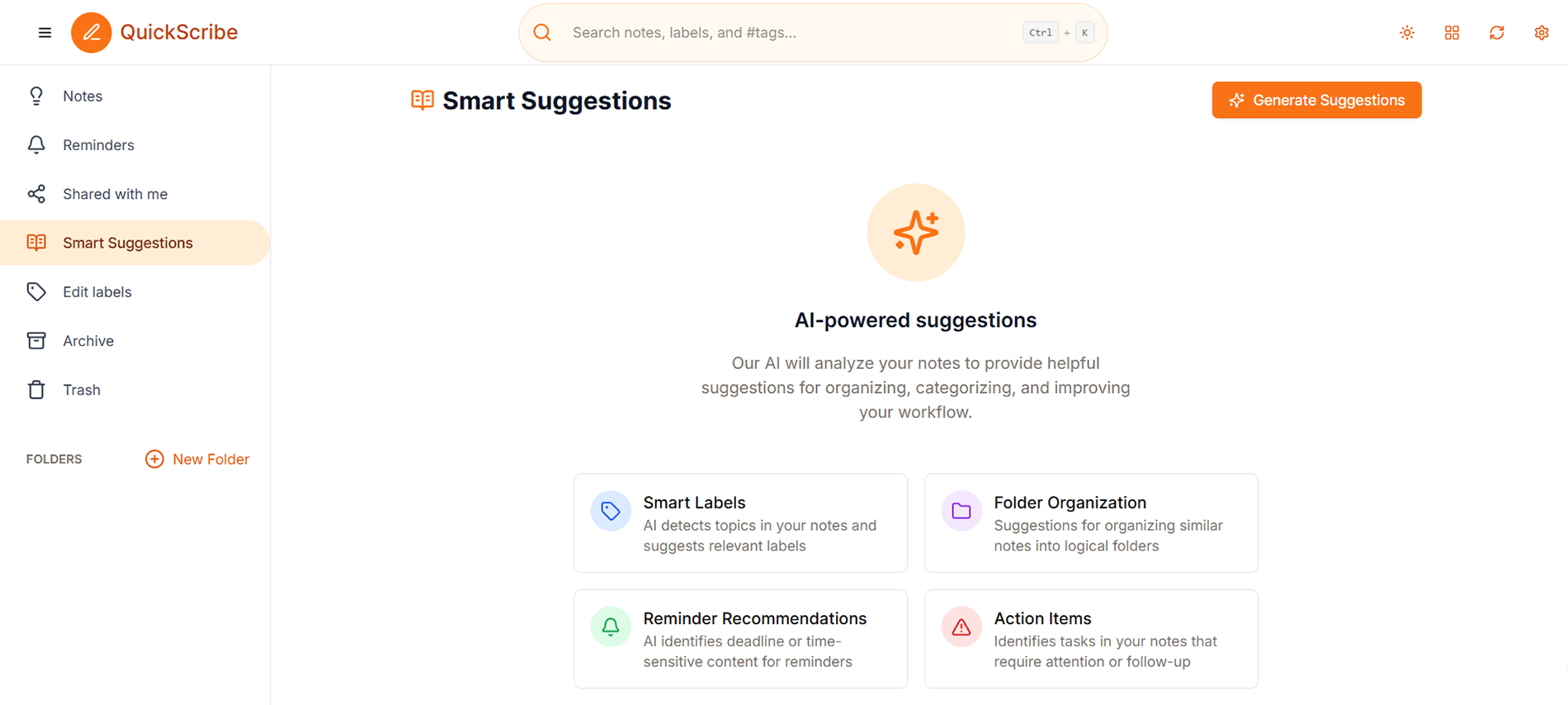QuickScribe AI preview